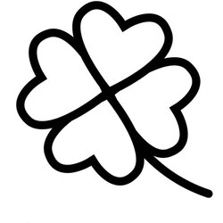 Perfect Four Leaf Clover Free Printable Coloring Sheet Heart Frugal