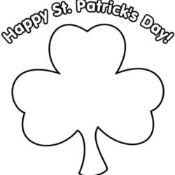 Eminent Leaf Clover Coloring Page Home Shamrock Pages Print Three Printable Colouring Four Color Drawing