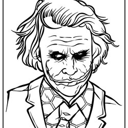 Coloring Pages Of The Joker Free Printable Templates