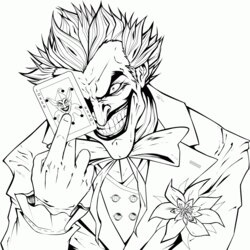Capital Joker Coloring Pages Home Print Popular