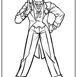Great The Joker Printable Coloring Pages