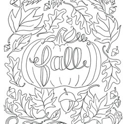 Super Autumn Coloring Pages For Kids At Free Printable Fall Color Print