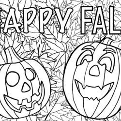 Happy Fall Coloring Printable Life Worth The Living