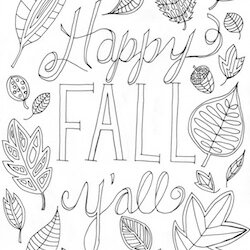 The Highest Quality Free Fall Coloring Page Happy All Hello Little Home Printable Pages Sheets Autumn Cute
