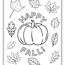 Superlative Autumn Coloring Pages Images Happy Fall