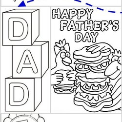 Perfect Day Coloring Pages Free Fathers Father Sheets Printable Happy Kids Crafts Activities Color Colouring