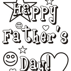 Eminent Fathers Day Coloring Pages Best For Kids Happy
