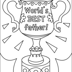 High Quality Fathers Day Coloring Pages Kids Print