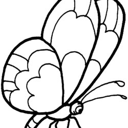 Butterfly Coloring Pages Printable Labels