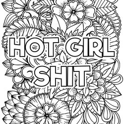 Excellent Adult Curse Words Coloring Pages Printable Boundaries Swear