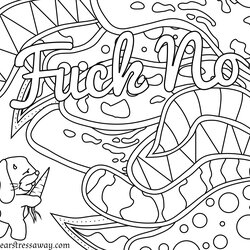 Superb Curse Word Coloring Pages Printable At Free