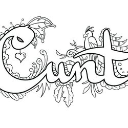 Wonderful Curse Word Coloring Pages At Free Download Swear Words Adults Cuss Printable Dirty Adult Book Color