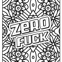 Adult Curse Word Printable Coloring Pages Digital Download Swearing