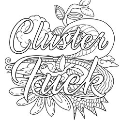 Matchless Printable Curse Word Coloring Pages At Free Download