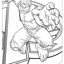Free Printable Hulk Coloring Pages For Kids Incredible Print Sheets Super Marvel Avengers Activity Birthday