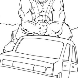 Fantastic Free Printable Hulk Coloring Pages Templates Smash