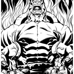 Excellent Hulk Coloring Page