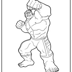 Very Good Hulk Cartoon Coloring Pages