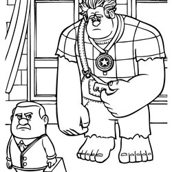 Wreck It Ralph Coloring Pages Print Para Color Browser Window