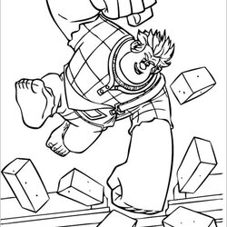 Swell Printable Coloring Page Library Ralph Wreck Pages It
