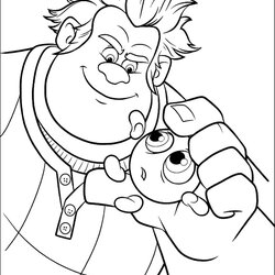Eminent Wreck It Ralph Coloring Pages Trailers Movie Cl