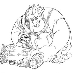 Wreck It Ralph Coloring Pages Best For Kids Download Free Pictures