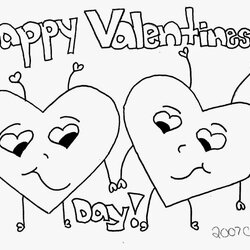 Fine Valentines Coloring Pictures Free Day Pages