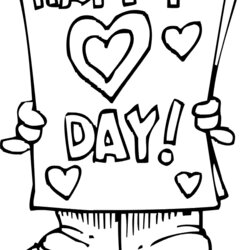 Wizard Valentines Day Coloring Pages Valentine Printable Sheets Kids Color Print Cards Happy Posted Am Card