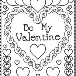 Perfect Valentines Coloring Pages Happiness Is Homemade Valentine Printable Cards Vintage Page