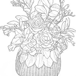 Supreme Flowers Coloring Pages For Adults Home Popular
