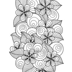 Flowers Coloring Sheets Free Printable For Adults Pages Flower Adult Print Look Other