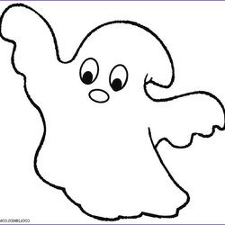 Cute Ghost Coloring Page Lets Together