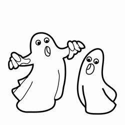 Cute Ghost Coloring Pages Unique Halloween At