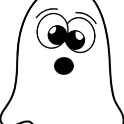 Wizard Coloring Page Cute Ghost Free Printable Pages Prints