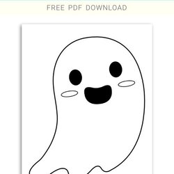 Magnificent Free Cute Ghost Coloring Page Pages