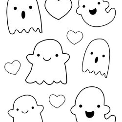Worthy Simple Ghost Coloring Pages