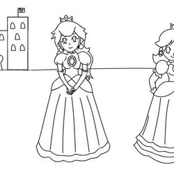 Printable Princess Daisy Coloring Pages Super Smash