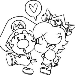 Marvelous Mario And Daisy Coloring Page Super Minion