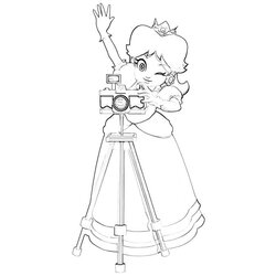 Eminent Princess Daisy Photo Tubing Coloring Pages Printable