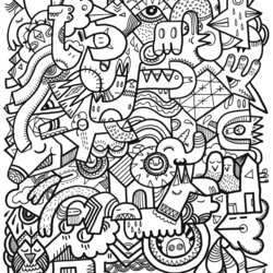 Perfect Art Anti Stress Adult Coloring Pages Difficult