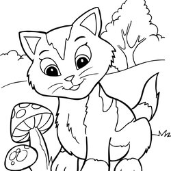 Wizard Cute Kittens Coloring Pages Home Kitten Popular