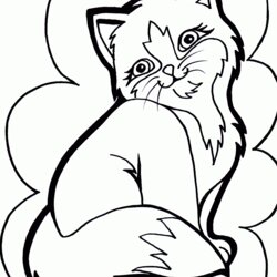 The Highest Quality Cute Cat Coloring Pages To Print Home