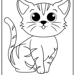 Legit Cute Kitten Coloring Pages Updated Printable Tail