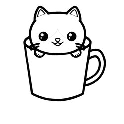 Perfect Cute Cats Coloring Pages To Print