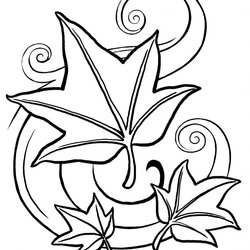 Cool Free Printable Leaf Coloring Pages For Kids Page
