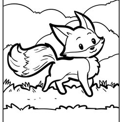 Admirable Fantastic Fox Coloring Pages Free Foxes