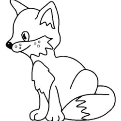 Terrific Kids Fun Coloring Pages Of Foxes