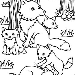 Wonderful Free Easy To Print Fox Coloring Pages With Kids