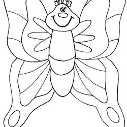 Peerless Kinder Coloring Pages At Free Printable Butterfly Preschool Sheets Kids Color Butterflies Colouring