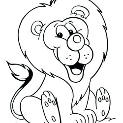 Admirable Christmas Coloring Pages At Free Download Lion Color Kids Tiger Cowardly Printable Easy Drawing